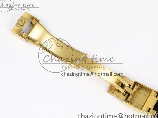 0420 DAYTONA 116518 APSF 1:1 BEST EDITION YG BLACK DIAL ON OYSTERFLEX RUBBER STRAP SH OnTrend 1784